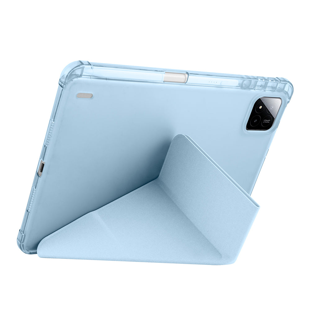 Xiaomi Pad 7 Pro Kılıf Zore Tri Folding Kalem Bölmeli Standlı Kılıf Siyah
