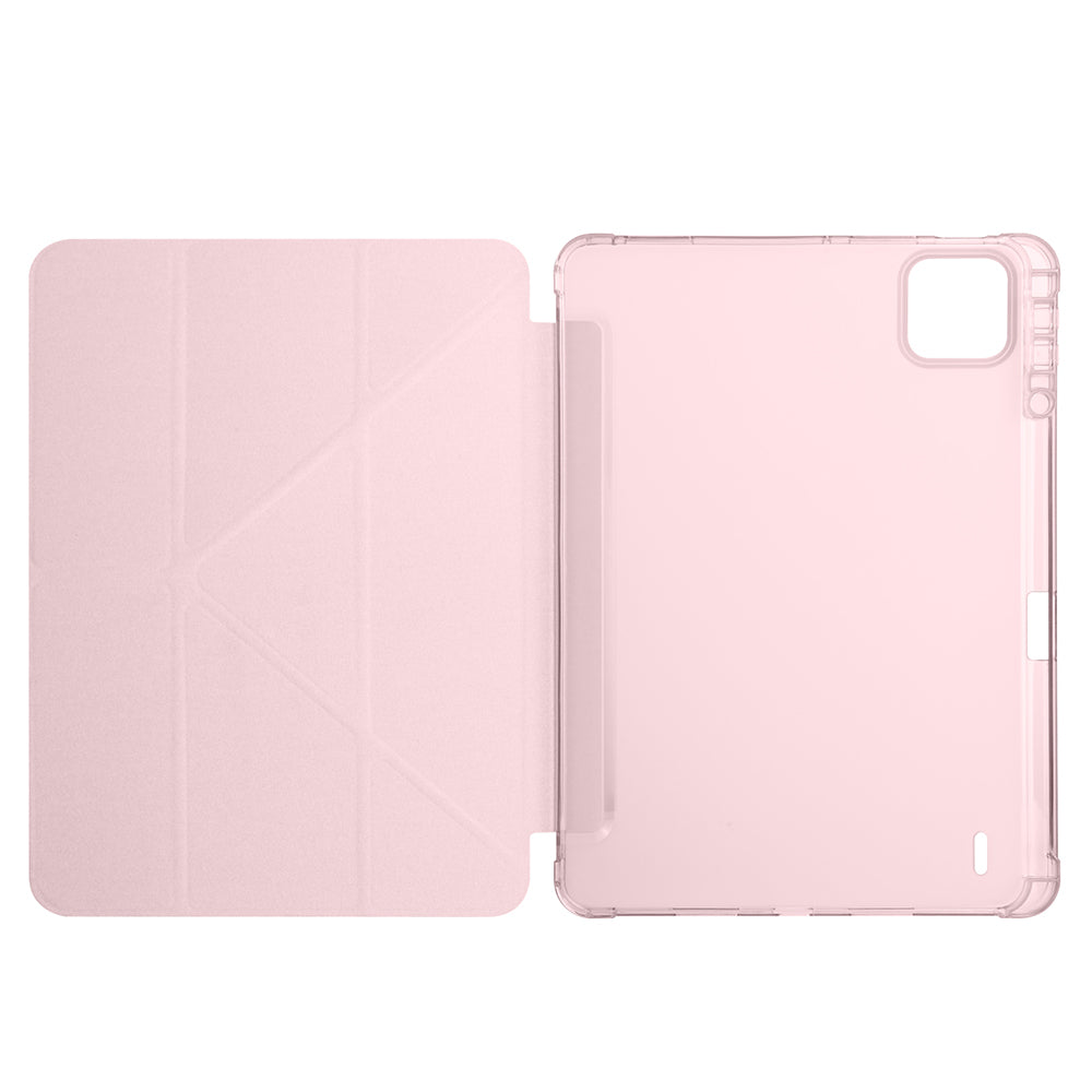 Xiaomi Pad 7 Pro Kılıf Zore Tri Folding Kalem Bölmeli Standlı Kılıf Lila