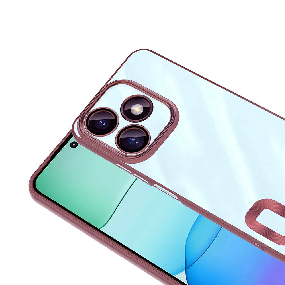 Xiaomi Redmi 13 4G Kılıf Kamera Korumalı Logo Gösteren Zore Omega Kapak Sierra Mavi