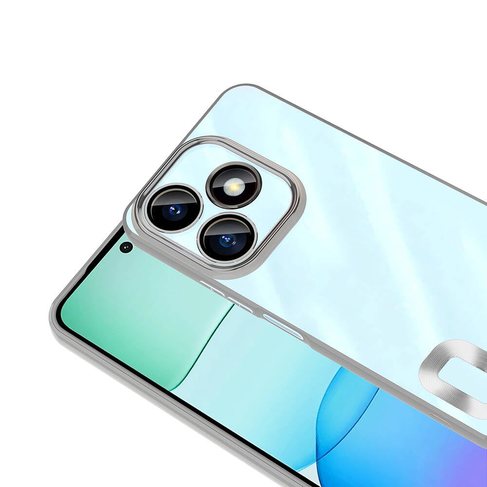 Xiaomi Redmi 13 4G Kılıf Kamera Korumalı Logo Gösteren Zore Omega Kapak Sierra Mavi