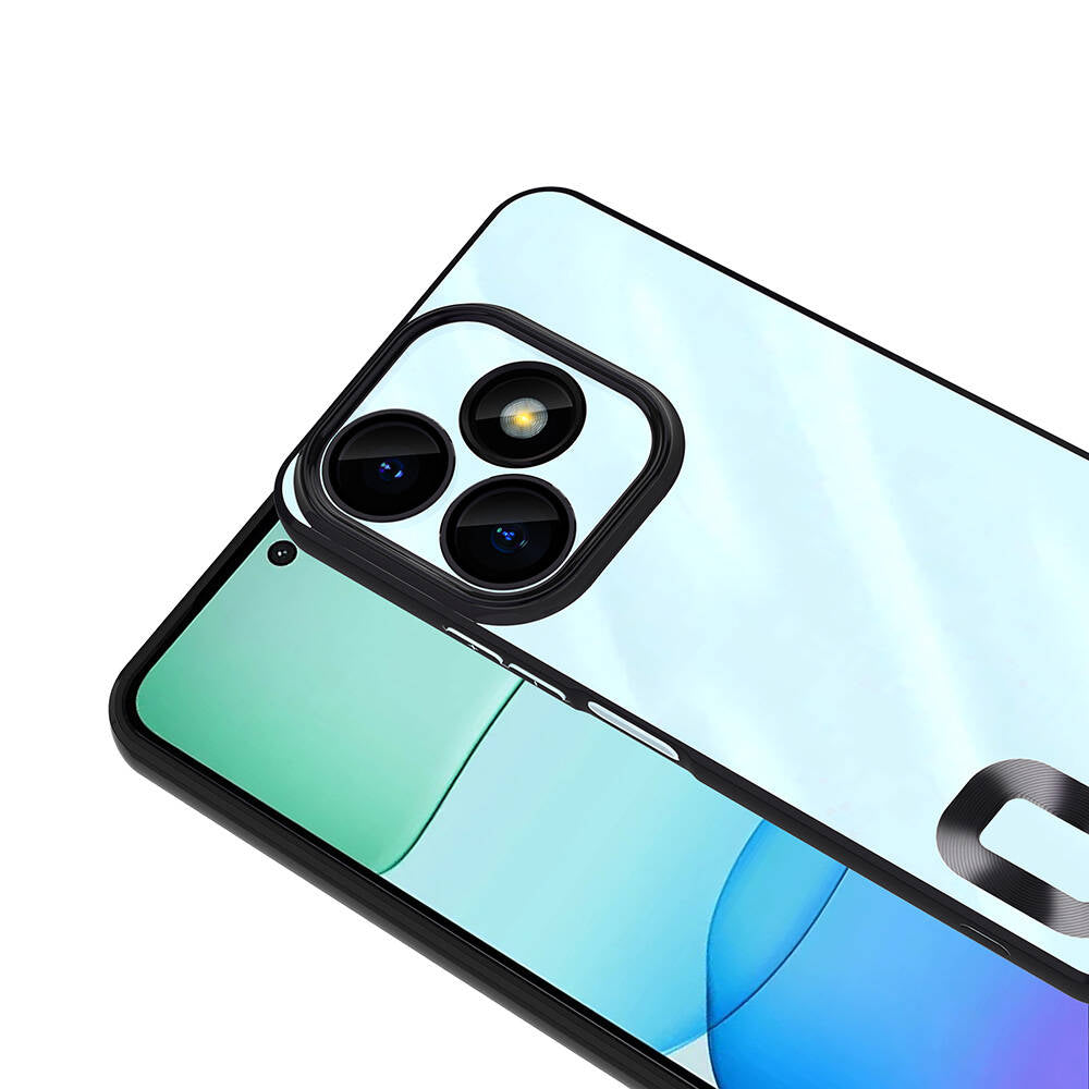 Xiaomi Redmi 13 4G Kılıf Kamera Korumalı Logo Gösteren Zore Omega Kapak Sierra Mavi