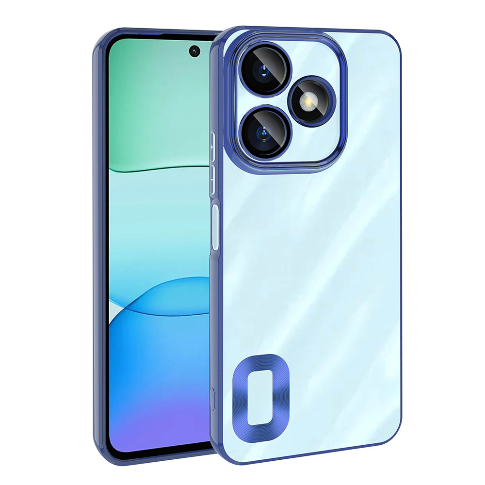 Xiaomi Redmi 13 4G Kılıf Kamera Korumalı Logo Gösteren Zore Omega Kapak Lila