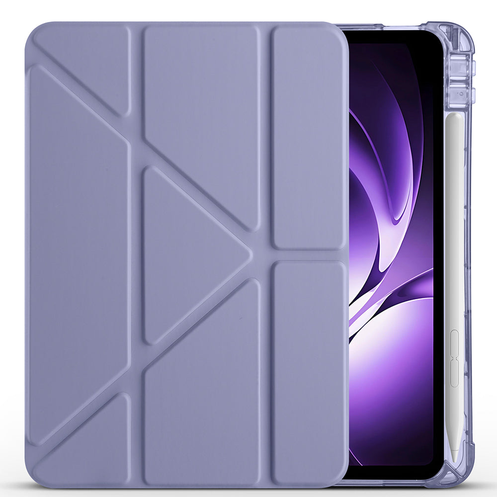 Xiaomi Redmi K Pad Kılıf Zore Tri Folding Kalem Bölmeli Standlı Kılıf Lacivert