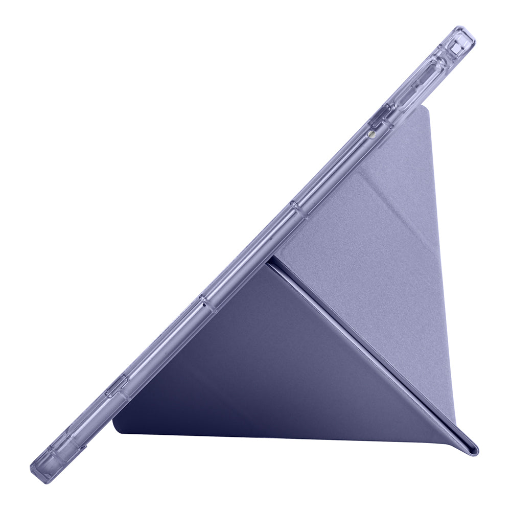 Xiaomi Redmi K Pad Kılıf Zore Tri Folding Kalem Bölmeli Standlı Kılıf Mor