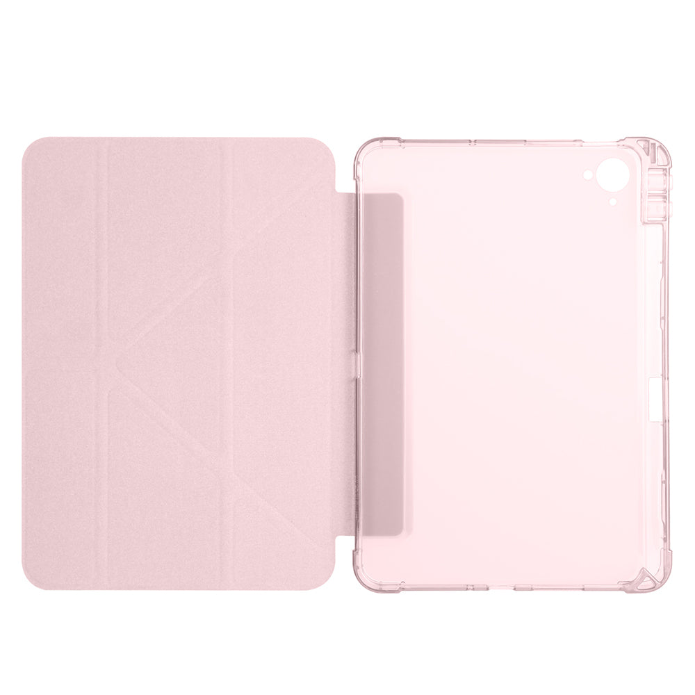 Xiaomi Redmi K Pad Kılıf Zore Tri Folding Kalem Bölmeli Standlı Kılıf Mor