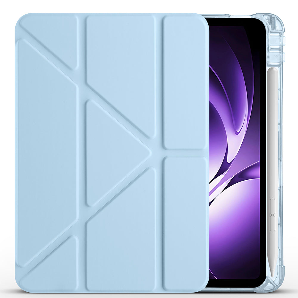 Xiaomi Redmi K Pad Kılıf Zore Tri Folding Kalem Bölmeli Standlı Kılıf Koyu Yeşil