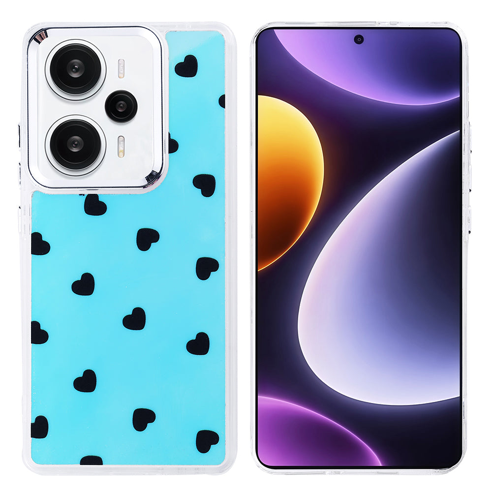 Xiaomi Redmi Note 13 Pro 4G Kılıf Airbag Tasarımlı Zore Hadra Kapak Kalp