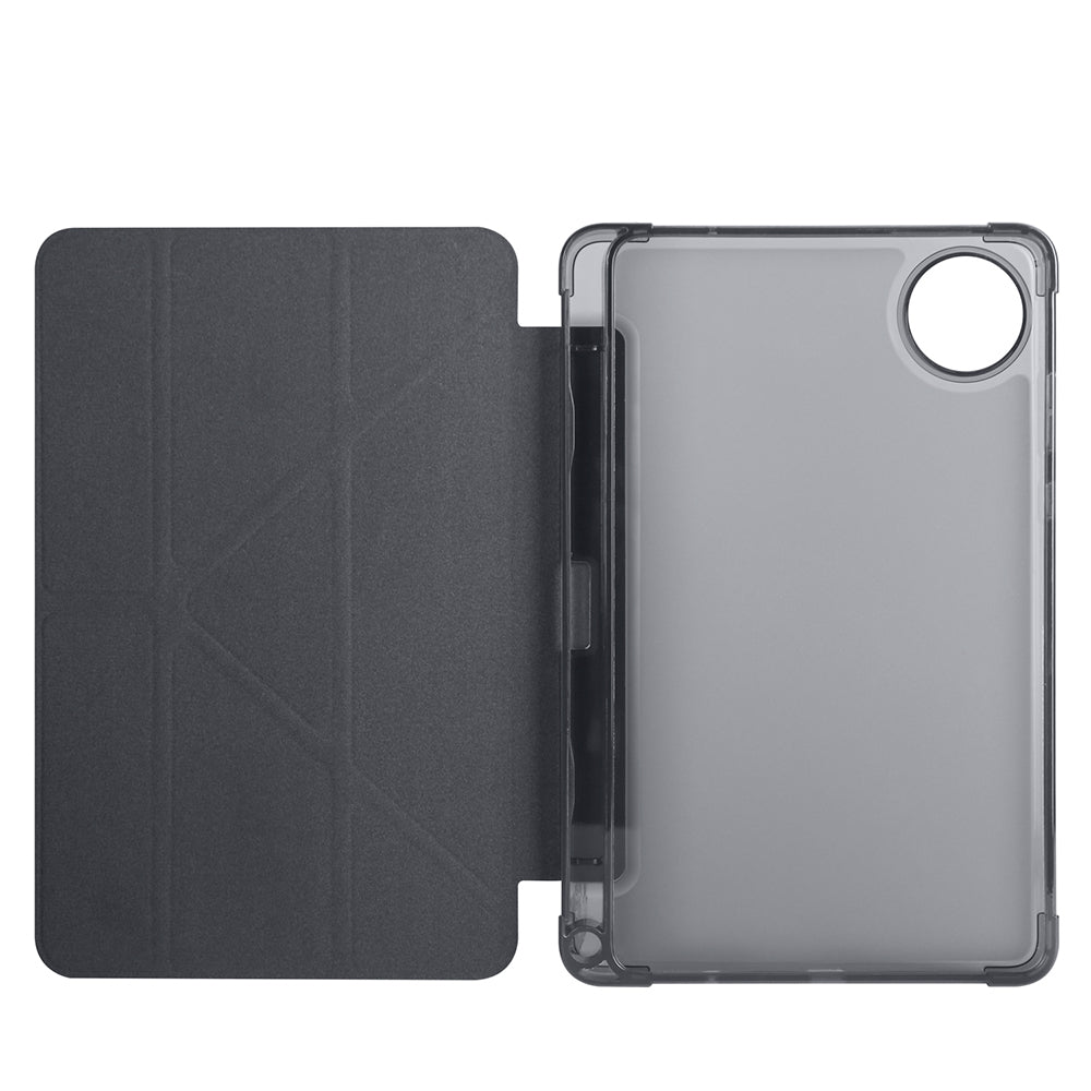 Xiaomi Redmi Pad SE 8.7 Kılıf Zore Tri Folding Kalem Bölmeli Standlı Kılıf Mavi