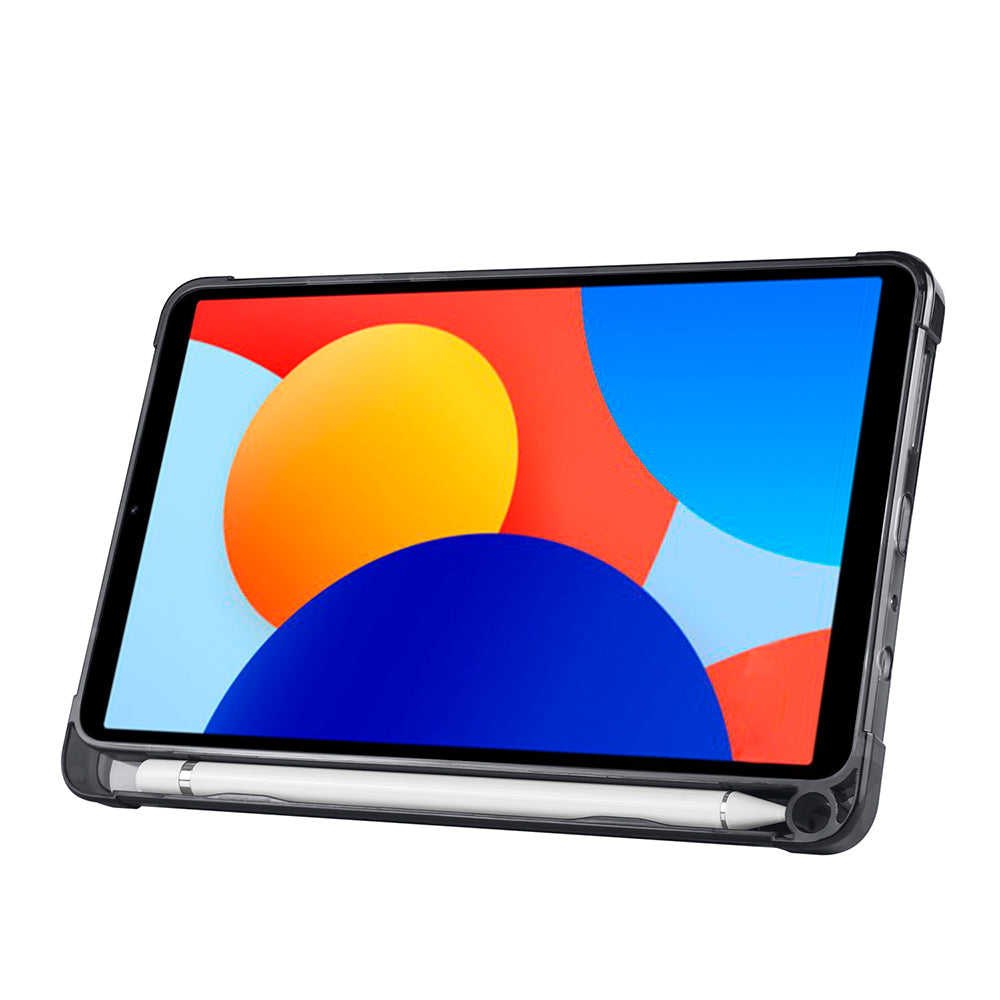 Xiaomi Redmi Pad SE 8.7 Kılıf Zore Tri Folding Kalem Bölmeli Standlı Kılıf Lacivert