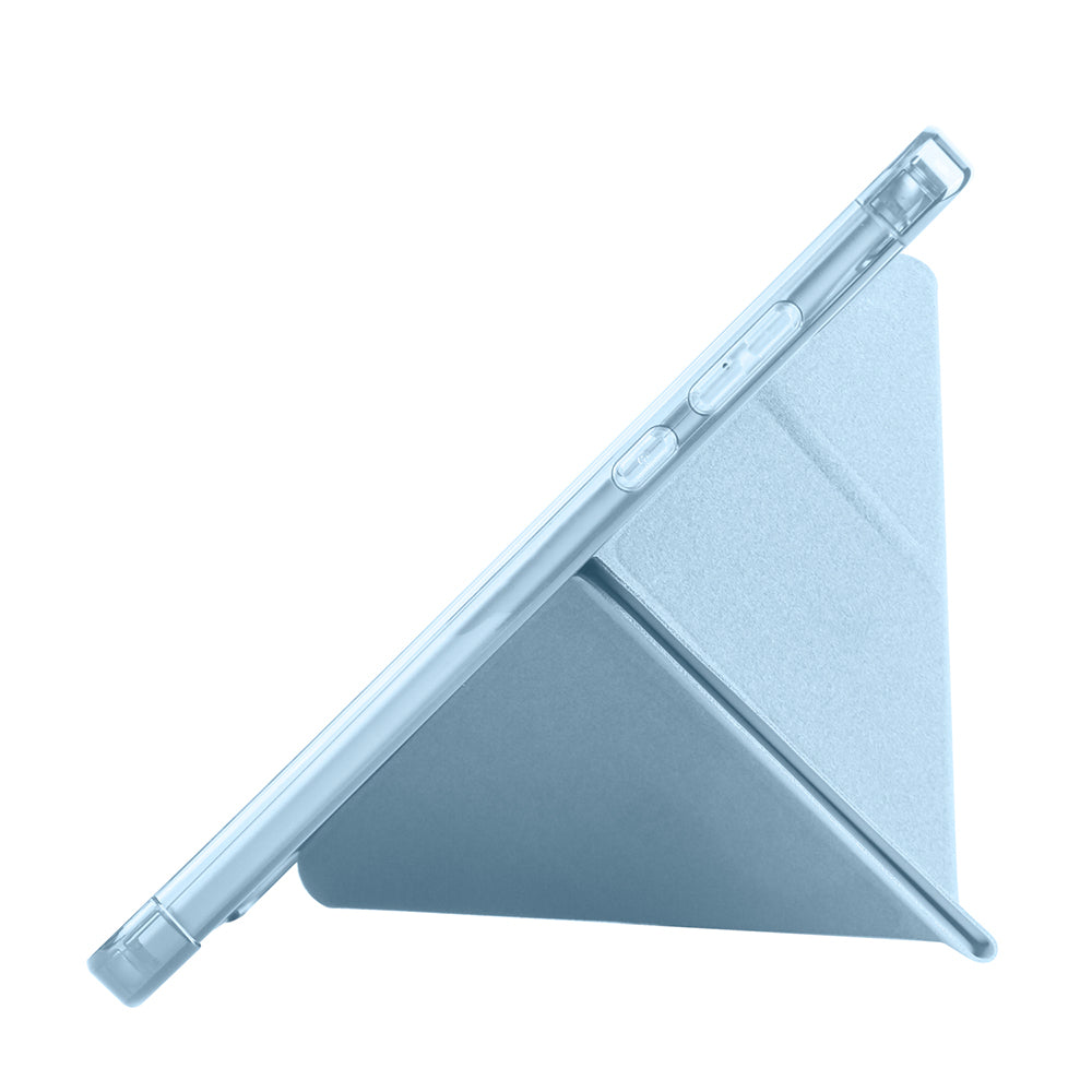 Xiaomi Redmi Pad SE 8.7 Kılıf Zore Tri Folding Kalem Bölmeli Standlı Kılıf Mavi