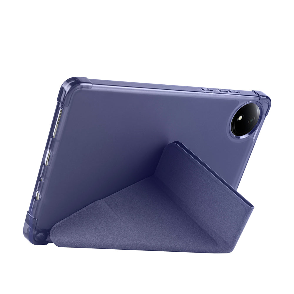 Xiaomi Redmi Pad SE 8.7 Kılıf Zore Tri Folding Kalem Bölmeli Standlı Kılıf Lacivert