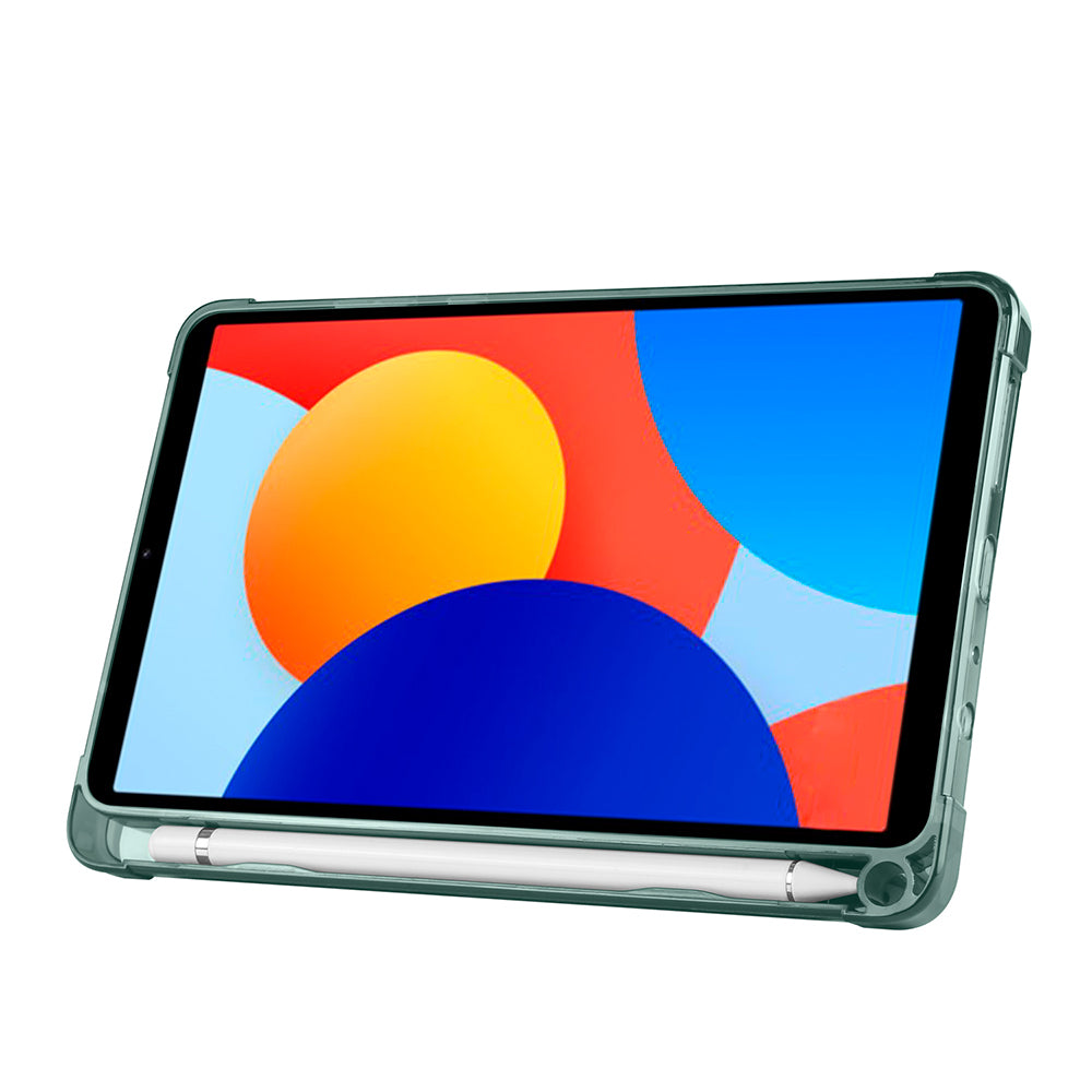 Xiaomi Redmi Pad SE 8.7 Kılıf Zore Tri Folding Kalem Bölmeli Standlı Kılıf Mavi