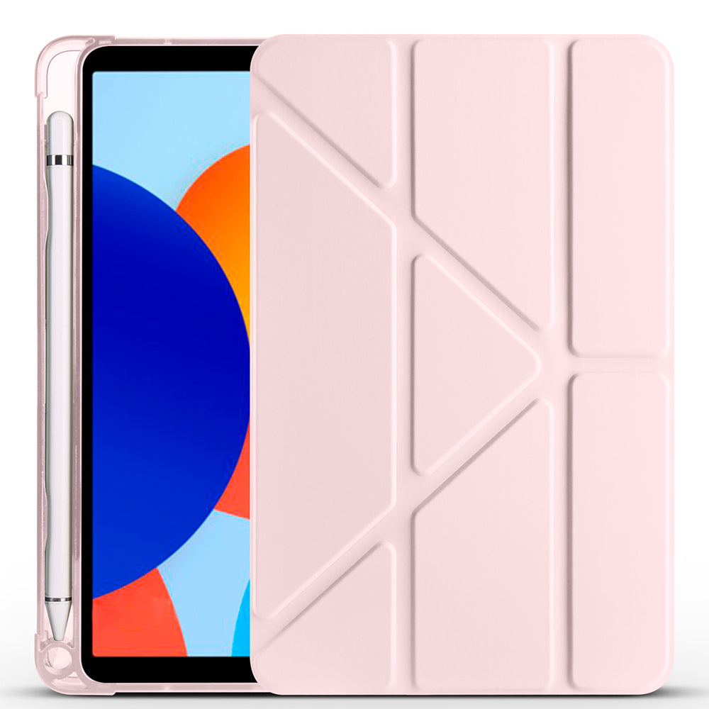 Xiaomi Redmi Pad SE 8.7 Kılıf Zore Tri Folding Kalem Bölmeli Standlı Kılıf Lila