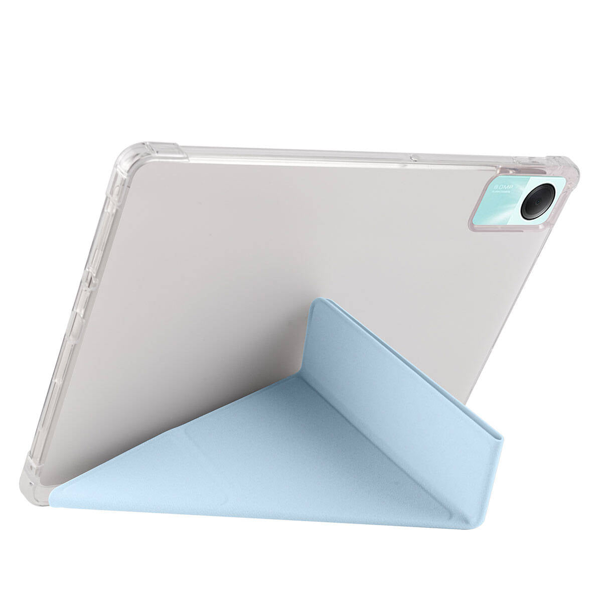 Xiaomi Redmi Pad SE Kılıf Zore Tri Folding Kalem Bölmeli Standlı Kılıf Koyu Yeşil