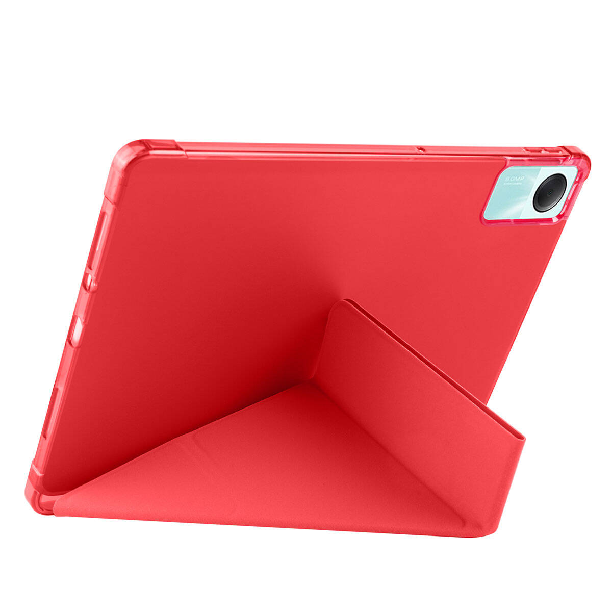 Xiaomi Redmi Pad SE Kılıf Zore Tri Folding Kalem Bölmeli Standlı Kılıf Koyu Yeşil