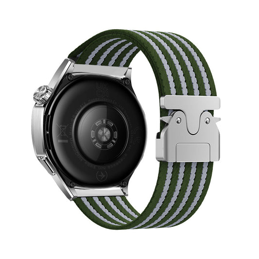 Xiaomi Redmi Watch 5 Active Zore KRD-133 22mm Naylon Kumaş Hasır Örgülü Kordon Yeşil