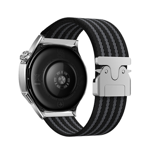 Xiaomi Redmi Watch 5 Active Zore KRD-133 22mm Naylon Kumaş Hasır Örgülü Kordon Siyah