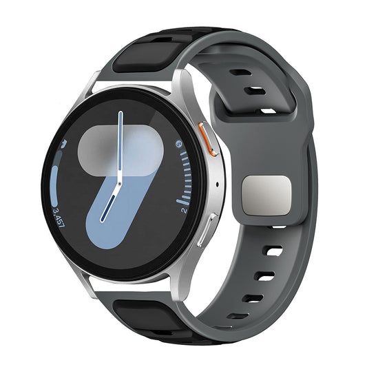 Xiaomi Redmi Watch 5 Active Zore KRD-135 22mm Silikon Kordon Strap Kayış Gri-Siyah