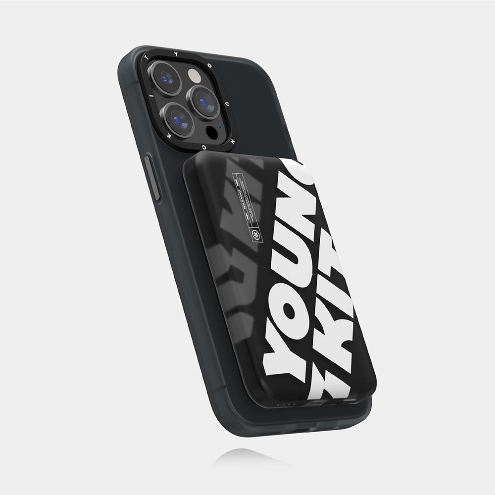Youngkit APE Hızlı Şarj Özellikli Wireless Powerbank 15W 5000mAh Siyah